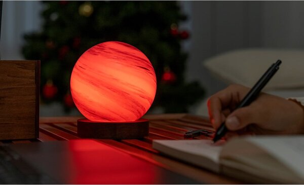 Кафява/в тъмно естествен цвят светлинна декорация с USB ø 12 cm Polar Cloud – Gingko