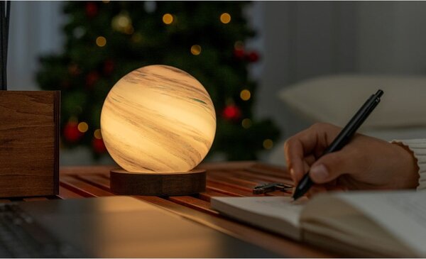 Кафява/в тъмно естествен цвят светлинна декорация с USB ø 12 cm Polar Cloud – Gingko