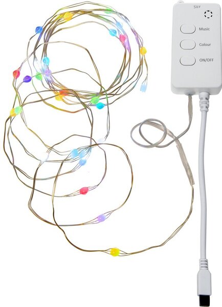 Светлинна верига с USB с 30 бр. крушки, дължина 300 cm Smart Strip – Star Trading