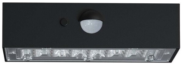 LED Соларен аплик със сензор LED/3W/3,7V 3000K/4000K IP65 черен
