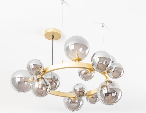 Brilagi - LED Пендел MILLA 15xG9/3W/230V златист/опушен