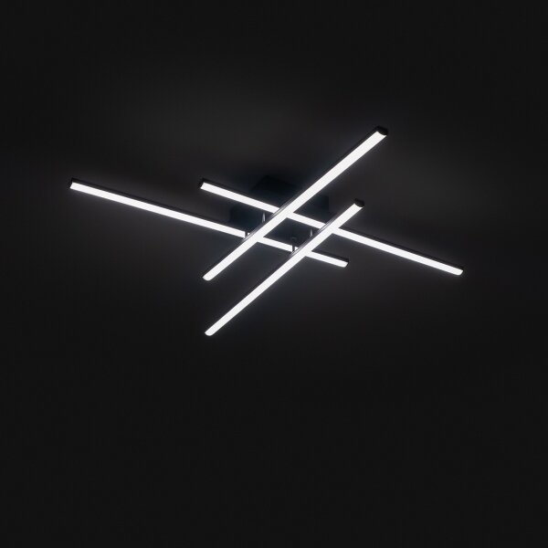 Brilagi - LED таванно осветително тяло STRIPES LED/37W/230V черно