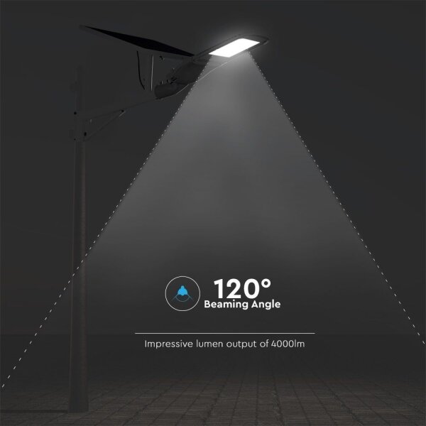 LED димируема соларна улична лампа LED/50W/6,4V 6000K IP65 с DO