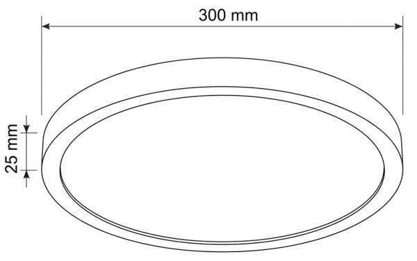 Brilagi - LED таванно осветително тяло ESTELA LED/18W/230V черно