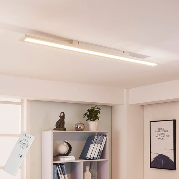 Arcchio LED панел Arya, 120 cm, бял, с възможност за димиране, алуминий, Затъмняване, Бял, кабинет / офис, Пластмаса, Модерен