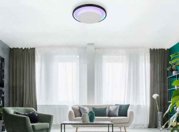 Globo 41390-21 - LED RGBW Димируем плафон MORGAN LED/21W/230V + д.у