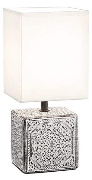 Ideal Lux - Настолна лампа KALI 1xE14/40W/230V бяла/сива