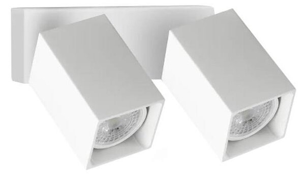 Ideal Lux - LED стенно точково осветително тяло DYNAMITE 2xGU10/7W/230V CRI 90 бяло