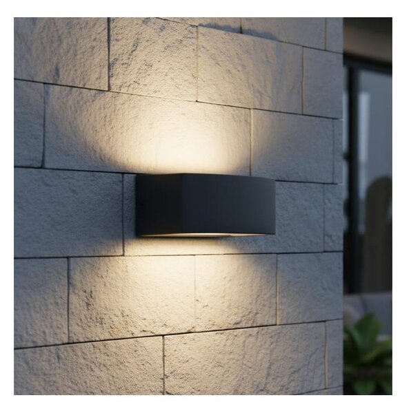 Ideal Lux - Екстериорен аплик ANDROMEDA 1xE27/60W/230V IP55 черен