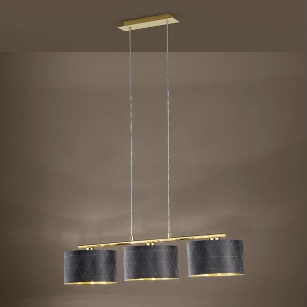 Eglo 39225 - Полилей с кабелно окачване DOLORITA 3xE27/60W/230V