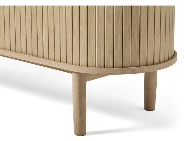 Маса за телевизор от декор от дъб в естествен цвят 180x56x40 cm Meta – Unique Furniture