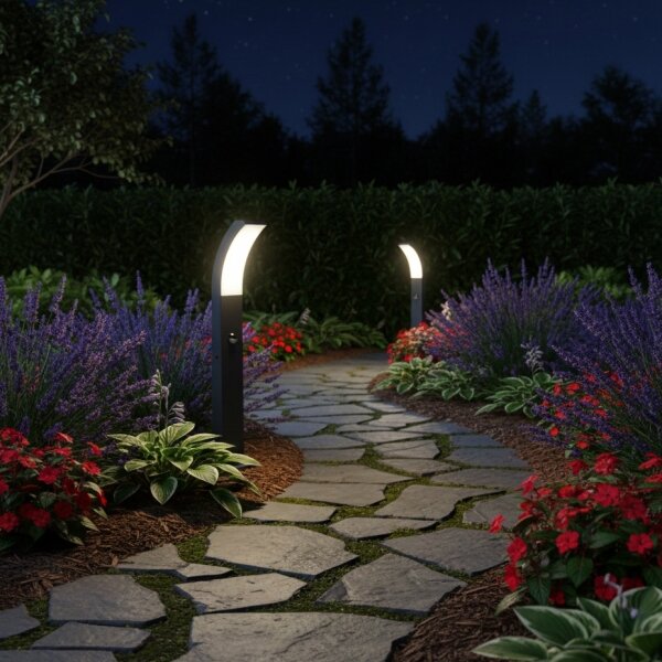 Brilagi - LED външна лампа със сензор ARCELO LED/9W/230V 50 см IP44