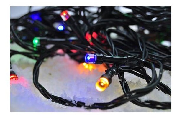 Solight 1V101-M- Външна LED гирлянда 100xLED/8 функции IP44 13m многоцветна