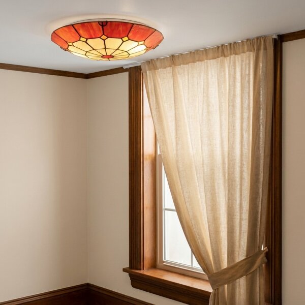 Brilagi - Tiffany витражна плафониера SIENNA 2x E27, макс. 60 W, 230 V, Ø 40 см