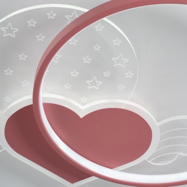 Brilagi - LED детско таванно осветително тяло LOVE LED/48W/230V 3000/4500/6000K розово