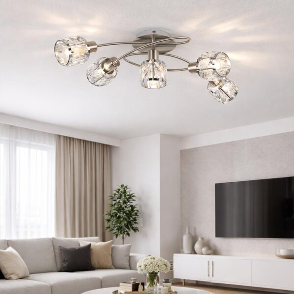 Globo 54356-5 - Полилей за повърхностен монтаж KRIS 5xE14/40W/230V