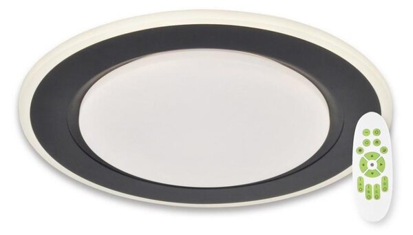 Top Light - LED Димируем плафон NORMAN LED/51W/230V черен + д.у