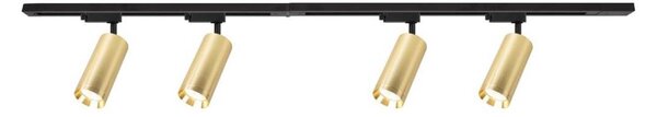 Спот в релсова система MICA 4xGU10/10W/230V златист/черен