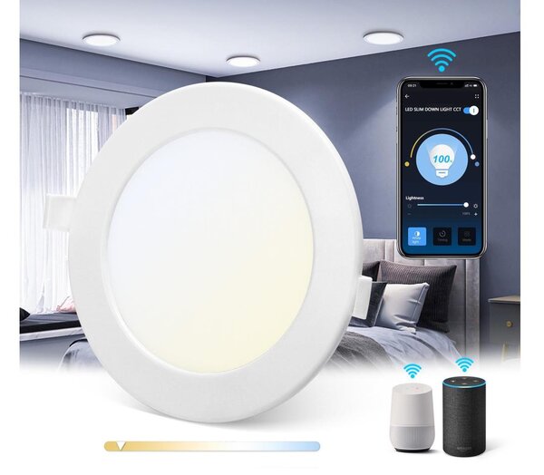 Aigostar - LED Димируема лампа за вграждане LED/9W/230V Ø 14,5 см Wi-Fi