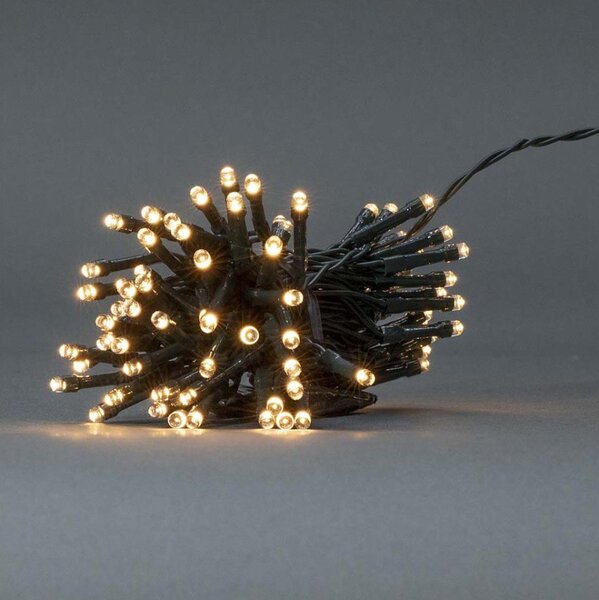 Nedis CLBO48 - LED гирлянда 48xLED/7 функции/3xAA 4,1m IP44 топла бяла
