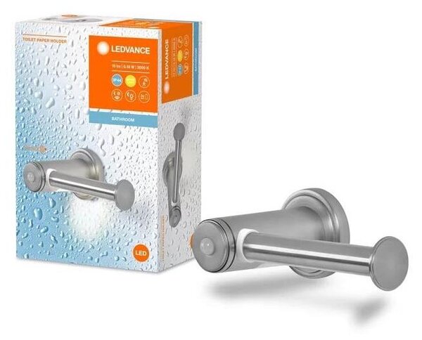 Ledvance - Поставка за тоалетна хартия с LED подсветка 3xAAA IP44