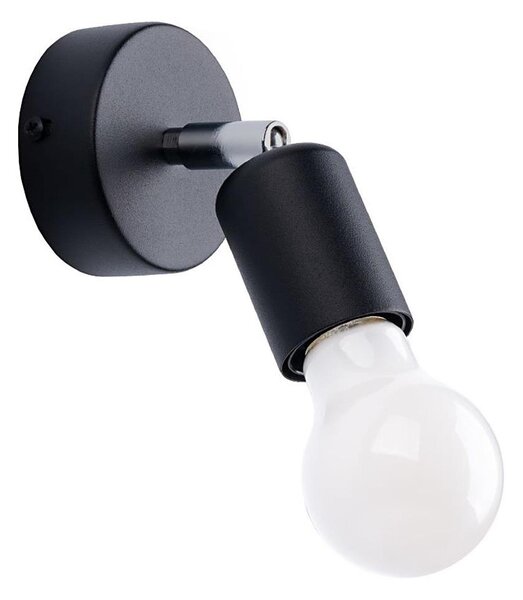 Sollux SL.1120 - Стенен спот FORNES 1xE27/60W/230V черен