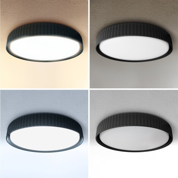 Brilagi - Димируема LED таванна лампа LUCIA LED/48W/230V Ø 41 cm черна+ДУ