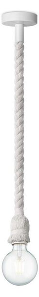 Пендел LEONARDO ROPE 1xE27/10W/230V бял