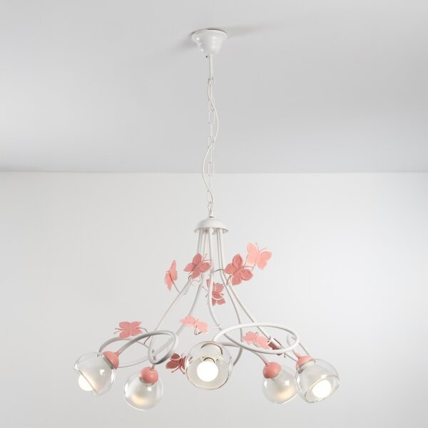 ONLI - Детски полилей BUTTERFLY 5xE14/6W/230V