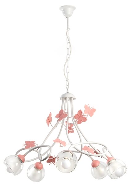 ONLI - Детски полилей BUTTERFLY 5xE14/6W/230V