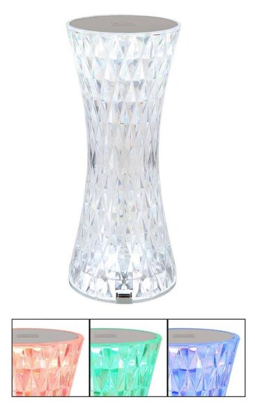Globo 28073 - LED RGBW настолна лампа GIXI с докосване, LED/1W/5V, 800 mAh