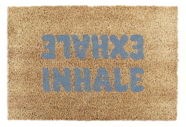 Изтривалка от кокосови влакна 40x60 cm Inhale Exhale – Artsy Doormats