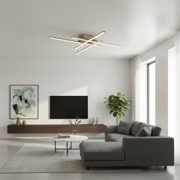 Brilagi - LED таванно осветително тяло STRIPES LED/37W/230V сребристо