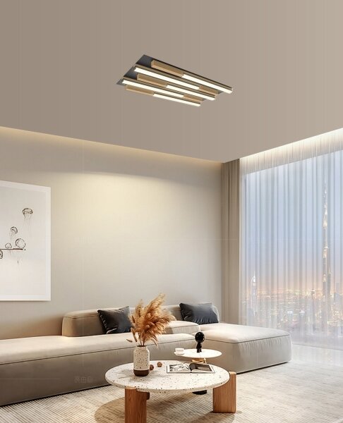 Wofi 9031-506S - LED Димируем плафон PALERMO LED/34W/230V дърво
