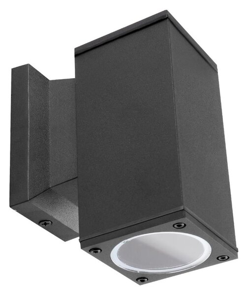 Aigostar - Екстериорен аплик 1xGU10/230V черен IP65 ъглов