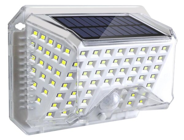 Brilagi-LED соларен стенен сензор WALLIE LED/4W/5,5V сребрист