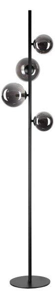 Ideal Lux - LED подова лампа PERLAGE 4xG9/3W/230V черна/опушена