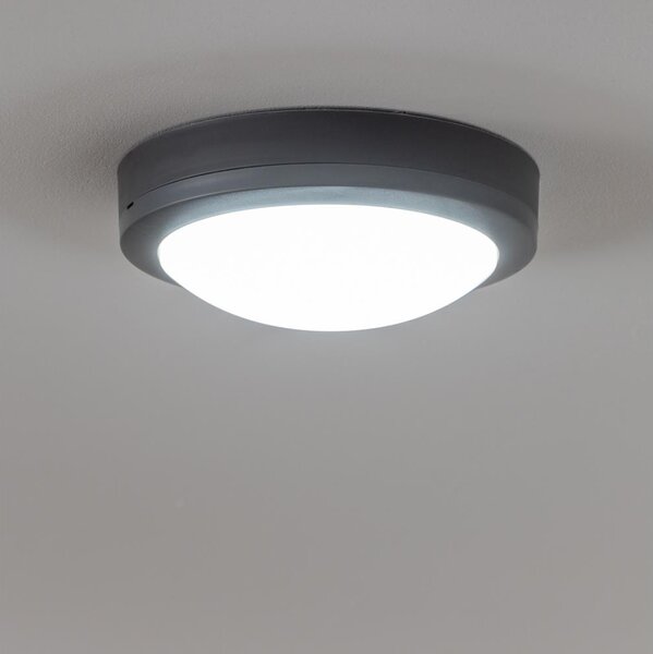 Brilagi - Екстериорна LED лампа за таван LED/13W/230V Ø 17 см IP54 антрацит