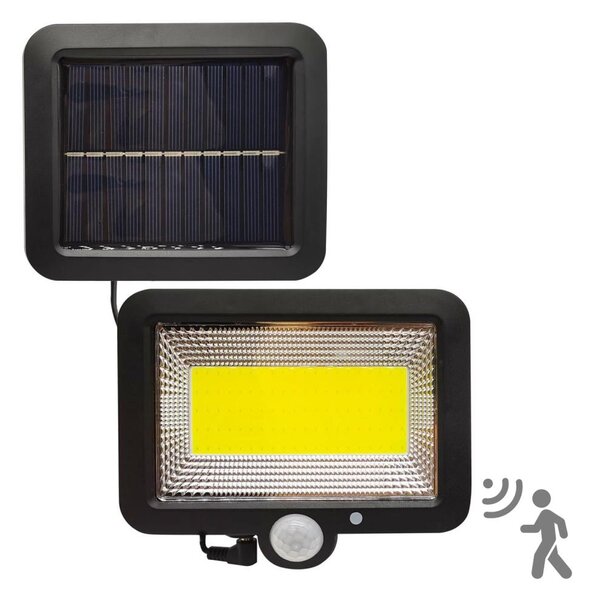 LED Соларен прожектор със сензор DUO LED/1W/3,7V 1200 mAh IP44