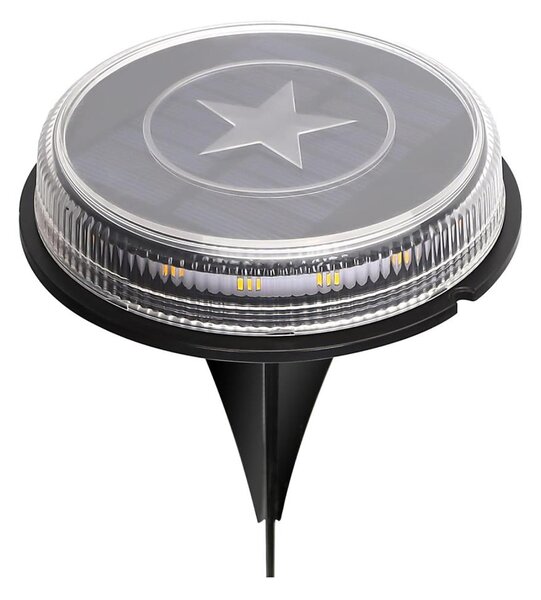 Aigostar - LED Соларна лампа LED/0,6W/5,5V 24,5 см 3200K IP66 черен