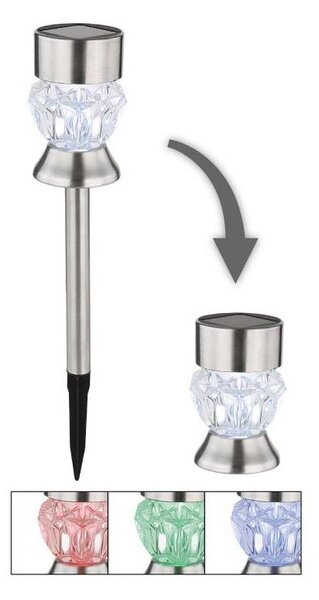 Globo 33986-2 - LED RGBW Соларна лампа 2в1 SOLAR LED/0,06W/3V IP44