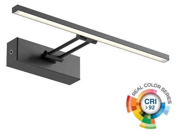 Redo 01-3461 - LED Лампа за картина LINEAR LED/8W/230V 35 см CRI 92 черен