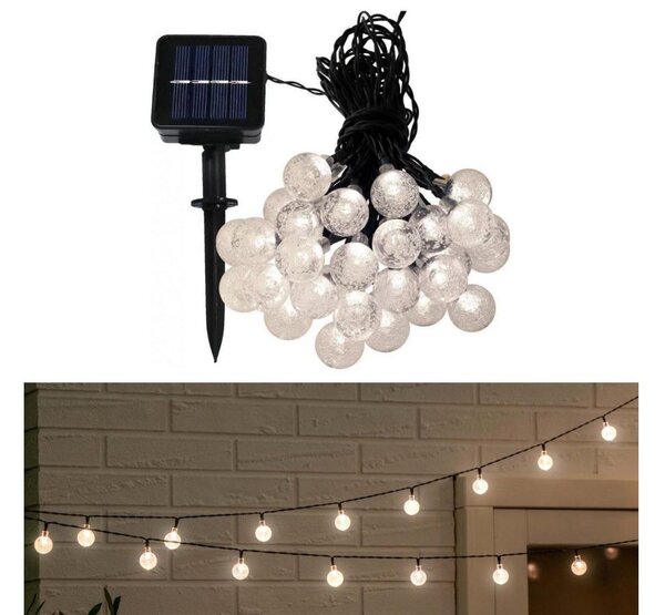 LED Соларна верига 6,9 м 50xLED/1,2V