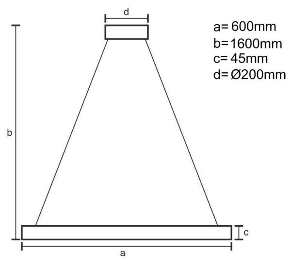 Brilagi-LED Димируем полилей на кабел CIRCLE LED/85W/230V 3000-6500K черен + дистанционно управление