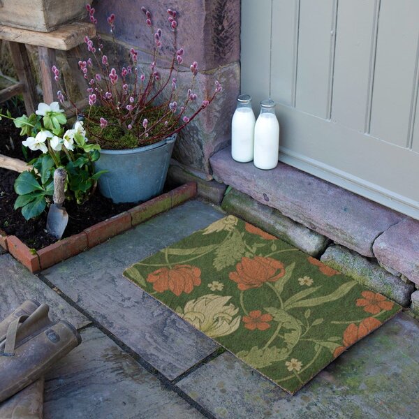 Изтривалка от кокосови влакна 40x60 cm William Morris Rose – Artsy Doormats