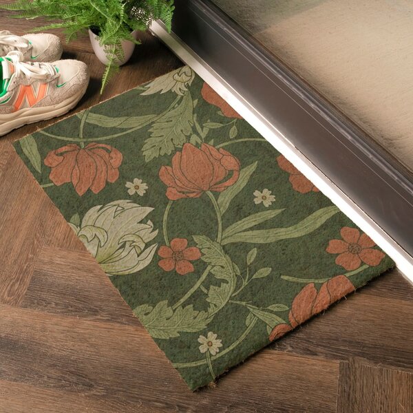 Изтривалка от кокосови влакна 40x60 cm William Morris Rose – Artsy Doormats