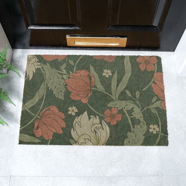 Изтривалка от кокосови влакна 40x60 cm William Morris Rose – Artsy Doormats