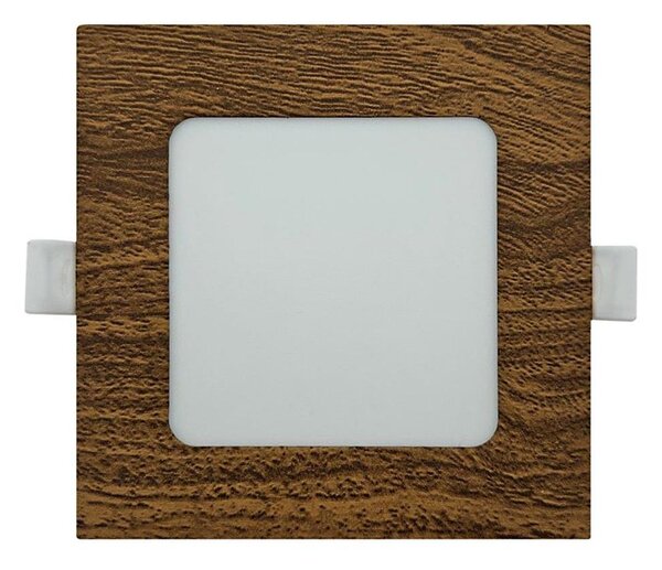 LED Лампа за окачен таван SQUARE LED/6W/230V 4200K 11,8x11,8 см кафяв