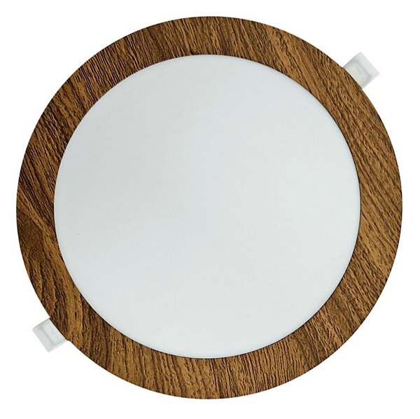 LED Лампа за окачен таван CIRCLE LED/18W/230V 4200K Ø 22 см кафяв