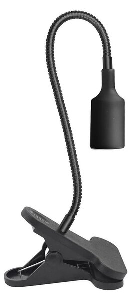 Гъвкава настолна лампа с клипс PLANTY 1xE27/30W/230V черна